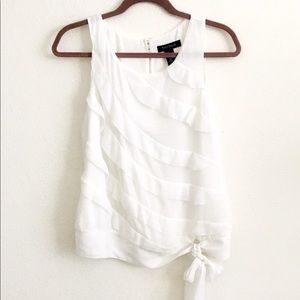 White House Black Market with light ruffles. Sm